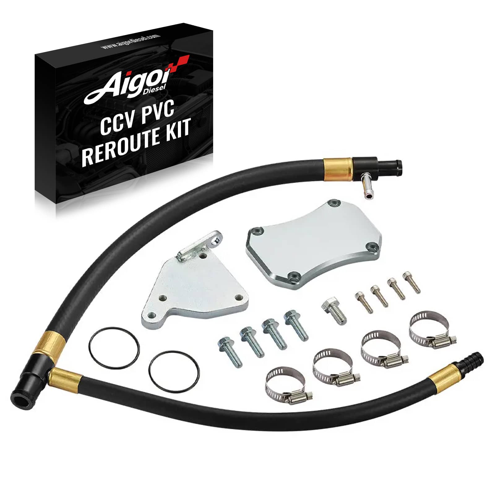 EGR Valve & Cooler Delete Kit For 6.6L Duramax LML 2011-2016 Chevy Silverado/GMC Sierra 2500/3500 HD