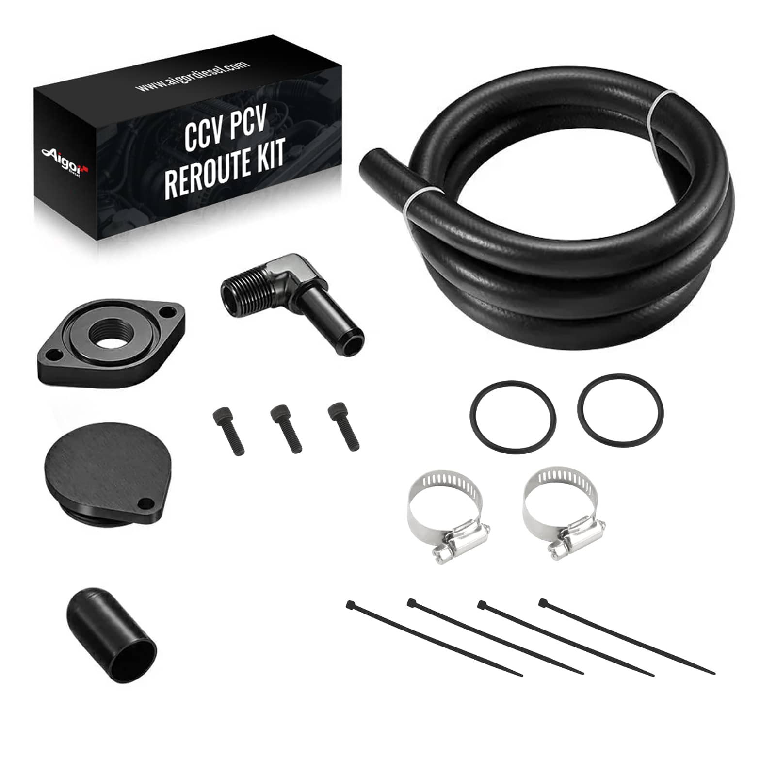 Ordinary CCV Reroute/Delete Kit For 6.7 Powerstroke Ford 2011-2025 F250 F350 F450 F550