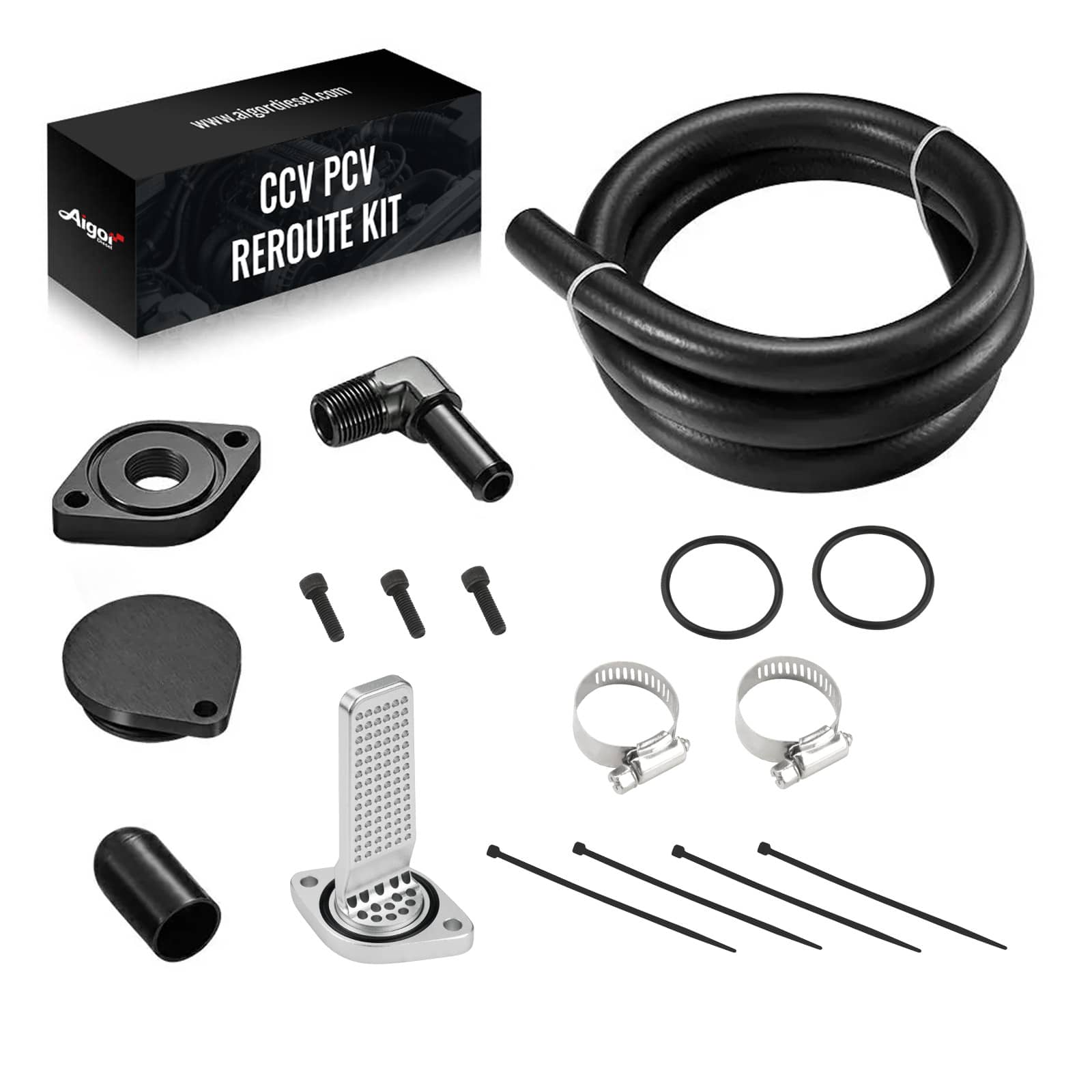 Ordinary CCV Reroute/Delete Kit For 6.7 Powerstroke Ford 2011-2025 F250 F350 F450 F550