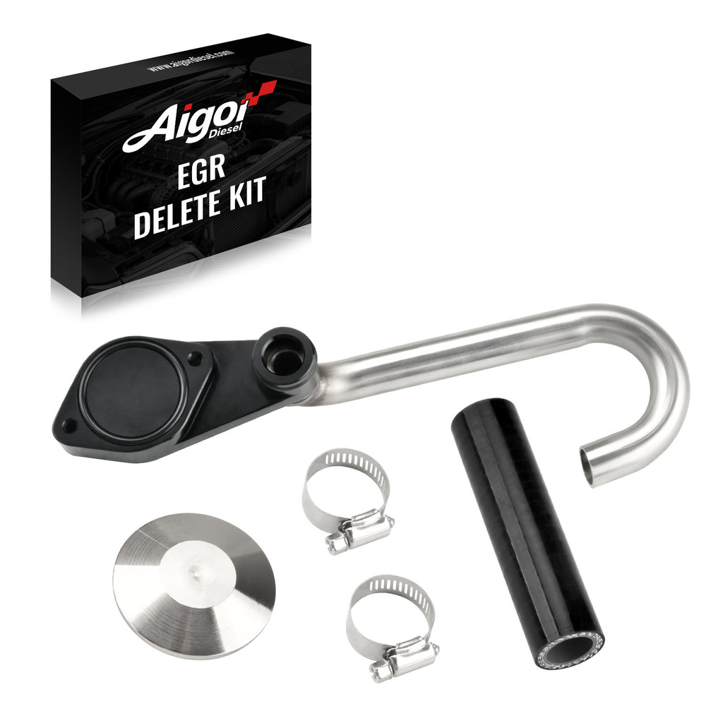 EGR Valve & Cooler Delete Kit 6.0L Powerstroke For 2003-2007 Ford F250 F350 F450 F550 Diesel Block Off Plate & Coolant Bypass