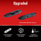 EGR Valve & Cooler Delete Kit For 2015-2016 6.7L Powerstroke Diesel Ford F250 F350 F450 F550 Diesel Block Off Plate(Upgraded, Black) | Aigor diesel